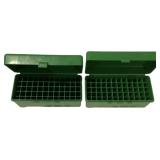 2 50 round ammunition cases