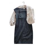 Calvin Klein Dress and White Jacket