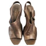 Nine West Copper Color Peep Toe Heels