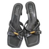 Franco Sarto Size 7.5 Chunk Heel Sandals