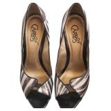 Carlos Zebra Print Peep Toe Pumps Size 7.5