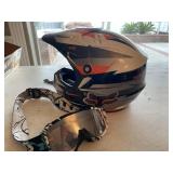 Fox Helmet and Scott Motorcycle Anti Fox Goggles