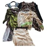 (3) Tops (2) Dresses and Skirt