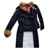 (2) Tops and Black and White Bandage Skirt