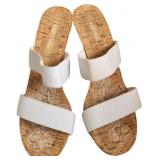 X-Appeal White Strappy Cork Sandals
