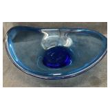 Vintage Scandinavia Blue Cobalt Bowl