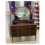Edwardian Inlaid Mahogany Dressing Table