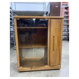 (2) Media Cabinet w/Glass Doors