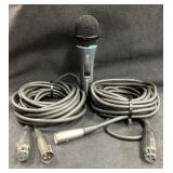 Sennheiser E815S Microphone & (2) Mic Cables