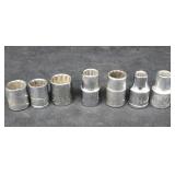 (7) 12 Point Assorted Hex Sockets
