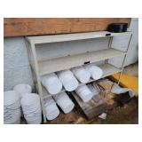 67.5x17.5x48in Metal Base Shelves