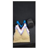 (6) Very Soft Sports Bras, (4) Hand Towels &