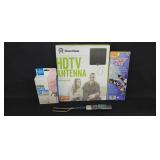 FLIP-IT Set, HDTV Antenna. Handy Chef Tongs &