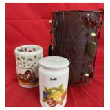 Candle Holders (2) + Salt Shaker