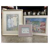 (3) Framed Prints