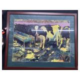 30x37 in. Cow Framed Art
