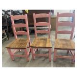 (3) Wood Chairs
