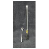 17.5" Stanley Screwdriver + Ratchet Handle