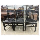 Wood Chairs Black (3)