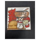 Mag Mor Studios ~ Handpainted Hot Plate & Coaster