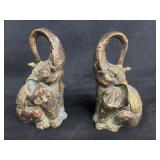 (2) 9" Elephants
