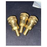 (3) Brass Female Coupling 5000 Series