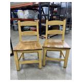Wood Chairs Tan (2)