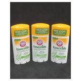 (3) Arm & Hammer Essentials Deodorant