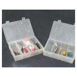 (2) Plastic Fish Lure Tackle Organizers