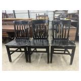 Wood Chairs Black (3)