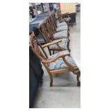 Set of (6) Dining Chairs 37"×23"×20"