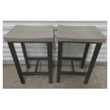 (2) Kaystone Curve Bar Stools Metal Base