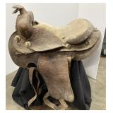 Beautiful Vintage Horse Leather Saddle