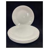 (4) HLC Fiesta Dinner Plates, White