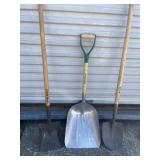 (3) Shovels - Digging / Transfer, Lg Transfer