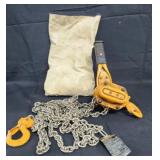 Harrington Hoist Chain w/2 Canvas Storage Bags