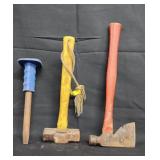 Large Spike, Sledgehammer & Hatchet