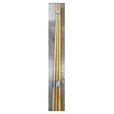 (6) Wood Mop / Broom Handles 5 ft
