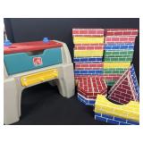 Kid Tool Chest + Cardboard Building Blocks (3 Bag)