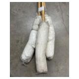 (3) Wood Cotton Mops