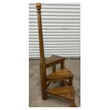 Ethan Allen Solid Maple Spiral Library /Bed Step