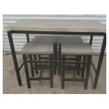 Kaystone Curve Seats Counter Dinning Table Set