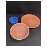 Fiesta Plate, Bowl and Condiment Bowl