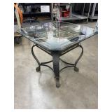 Glass Top Side Table