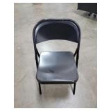 (5) Black Metal Folding Chairs