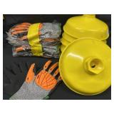 Replacement Shower Head Assy (6) + Gloves (6M)