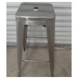 Metal Bar Stool With Clear Coat 30 in
