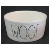Rae Dunn Artisan Collection Woof Dog Bowl ( New )