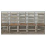 (5) Vintage Latterback Eagle Chairs