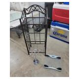 14x11x36in Bathroom Shelf, Scale and Towle Holder